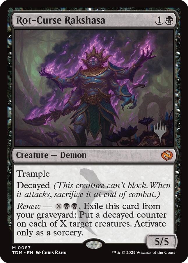 Rot-Curse Rakshasa [Tarkir: Dragonstorm Promos] | Jack's On Queen