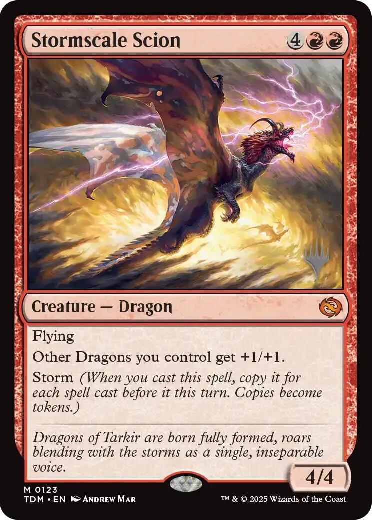 Stormscale Scion [Tarkir: Dragonstorm Promos] | Jack's On Queen