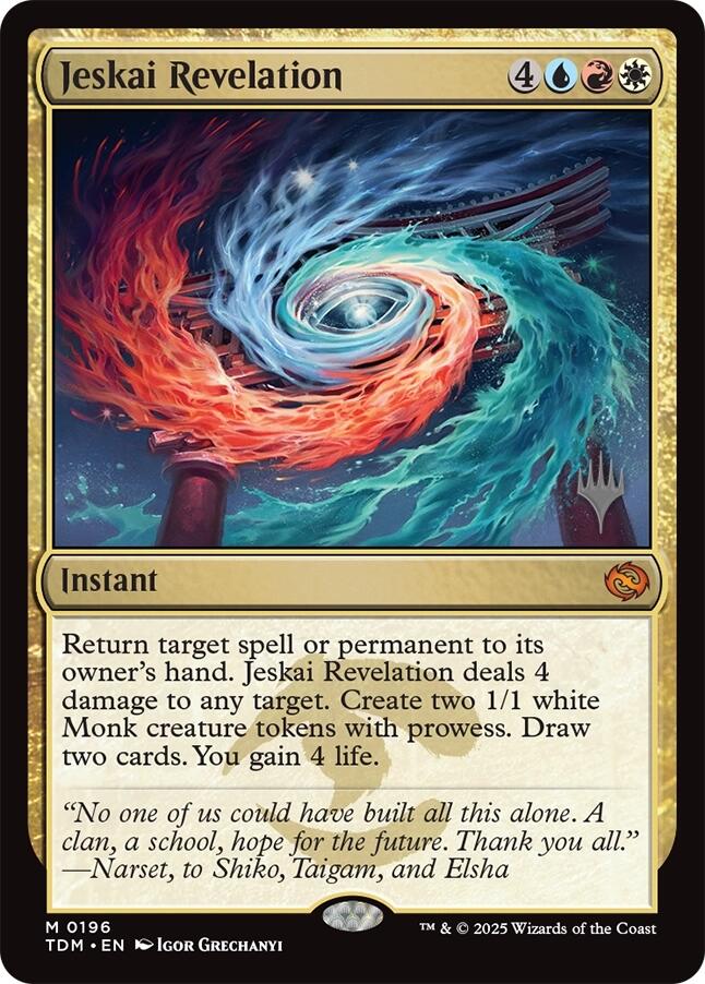 Jeskai Revelation [Tarkir: Dragonstorm Promos] | Jack's On Queen