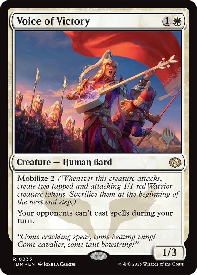 Voice of Victory [Tarkir: Dragonstorm Promos] | Jack's On Queen