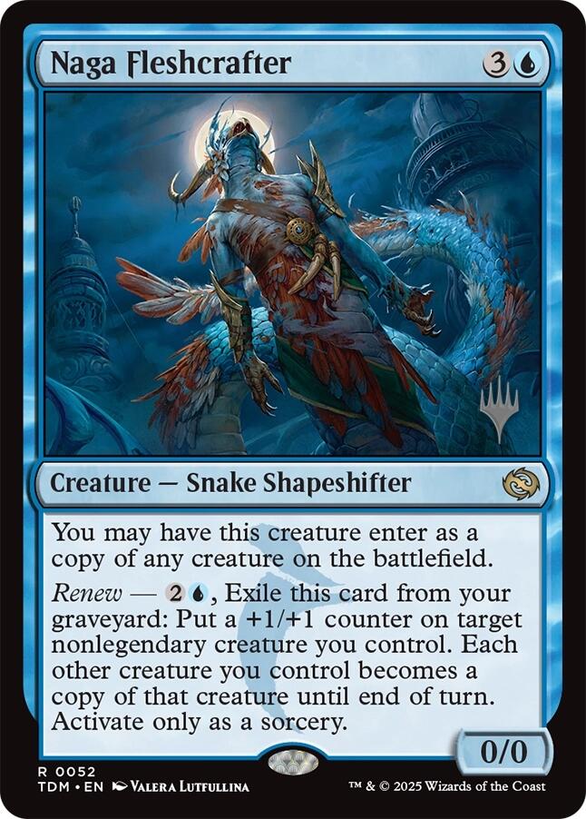 Naga Fleshcrafter (Promo Pack) [Tarkir: Dragonstorm Promos] | Jack's On Queen