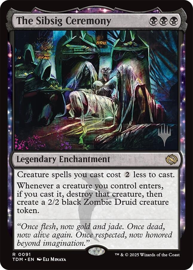 The Sibsig Ceremony [Tarkir: Dragonstorm Promos] | Jack's On Queen