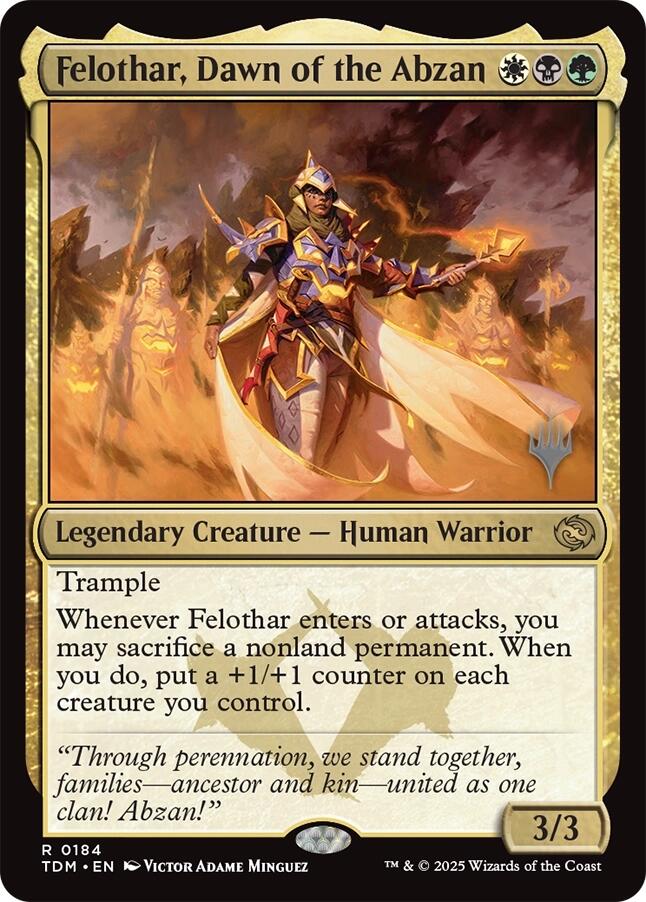 Felothar, Dawn of the Abzan [Tarkir: Dragonstorm Promos] | Jack's On Queen