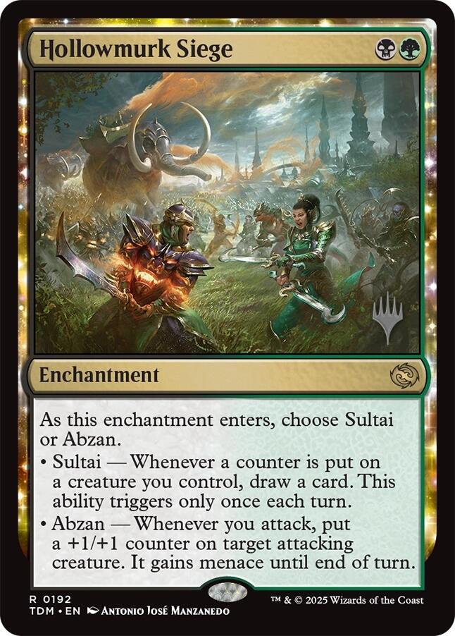 Hollowmurk Siege [Tarkir: Dragonstorm Promos] | Jack's On Queen