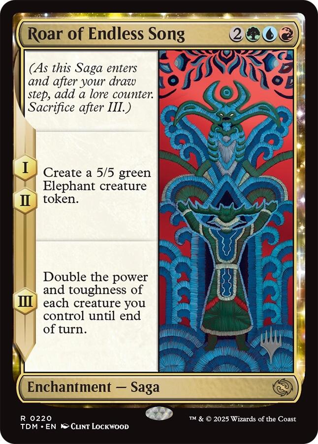 Roar of Endless Song [Tarkir: Dragonstorm Promos] | Jack's On Queen
