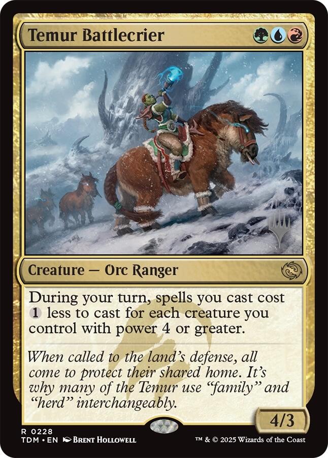 Temur Battlecrier [Tarkir: Dragonstorm Promos] | Jack's On Queen