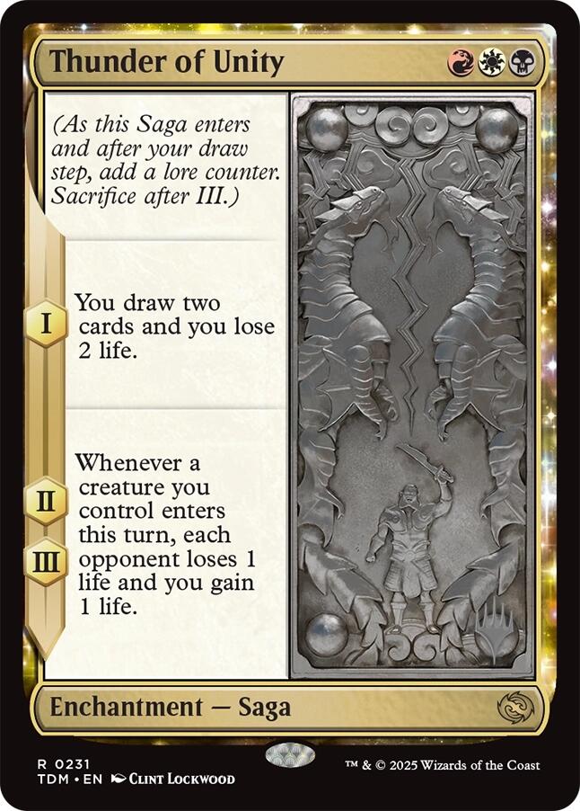 Thunder of Unity [Tarkir: Dragonstorm Promos] | Jack's On Queen