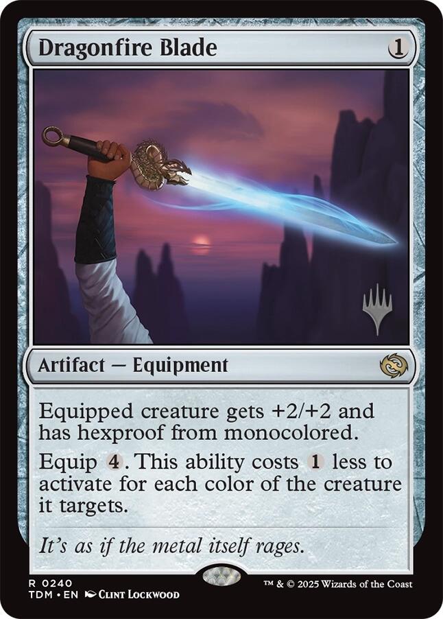Dragonfire Blade [Tarkir: Dragonstorm Promos] | Jack's On Queen