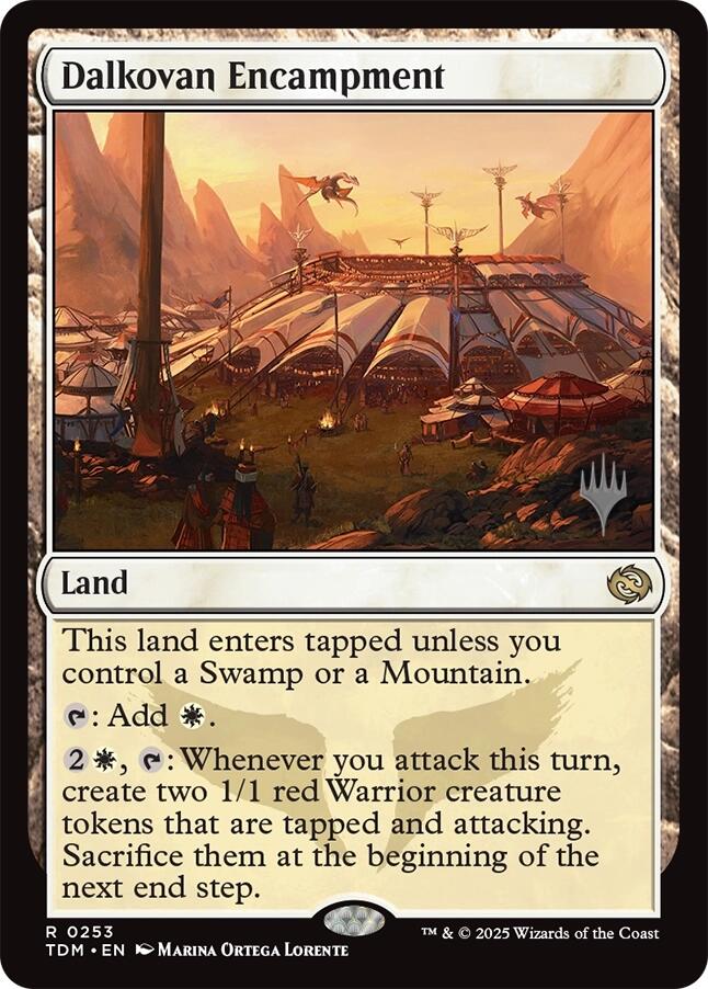 Dalkovan Encampment [Tarkir: Dragonstorm Promos] | Jack's On Queen