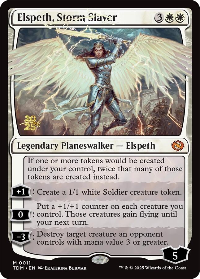 Elspeth, Storm Slayer [Tarkir: Dragonstorm Prerelease Promos] | Jack's On Queen
