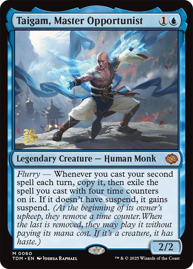 Taigam, Master Opportunist [Tarkir: Dragonstorm Prerelease Cards] | Jack's On Queen