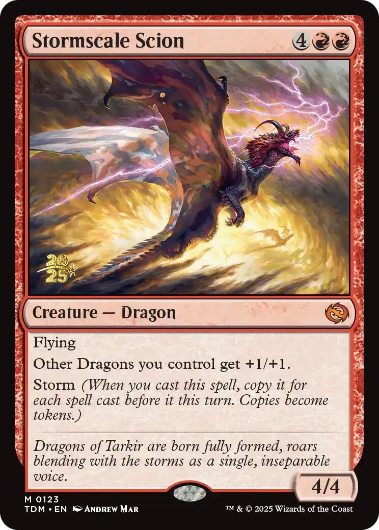 Stormscale Scion [Tarkir: Dragonstorm Prerelease Promos] | Jack's On Queen