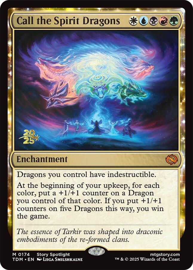 Call the Spirit Dragons [Tarkir: Dragonstorm Prerelease Cards] | Jack's On Queen