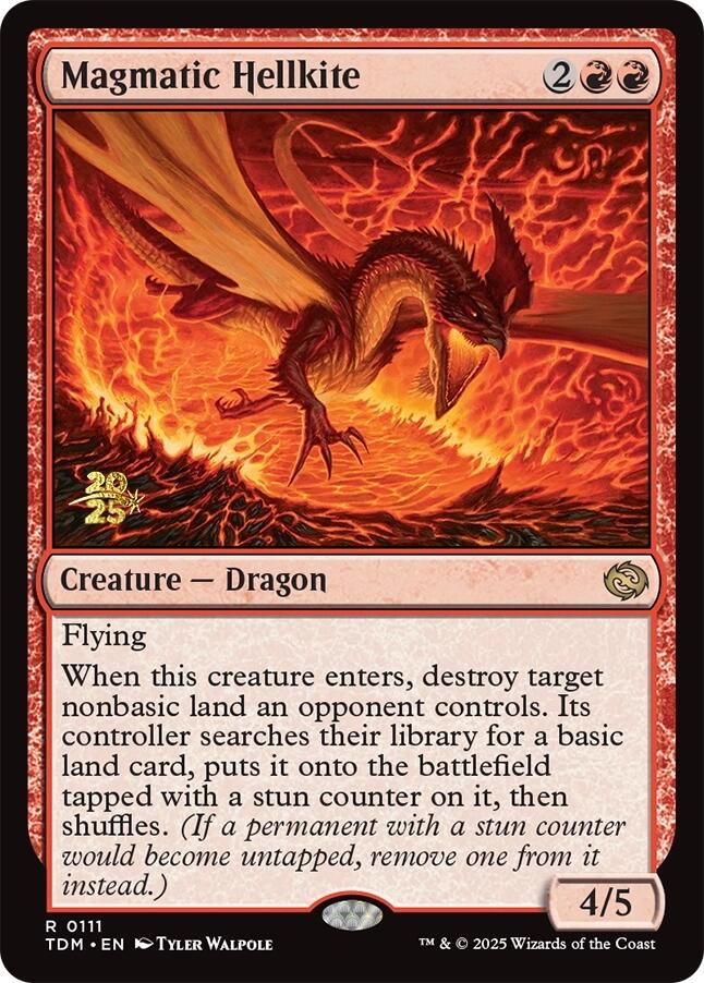 Magmatic Hellkite [Tarkir: Dragonstorm Prerelease Promos] | Jack's On Queen
