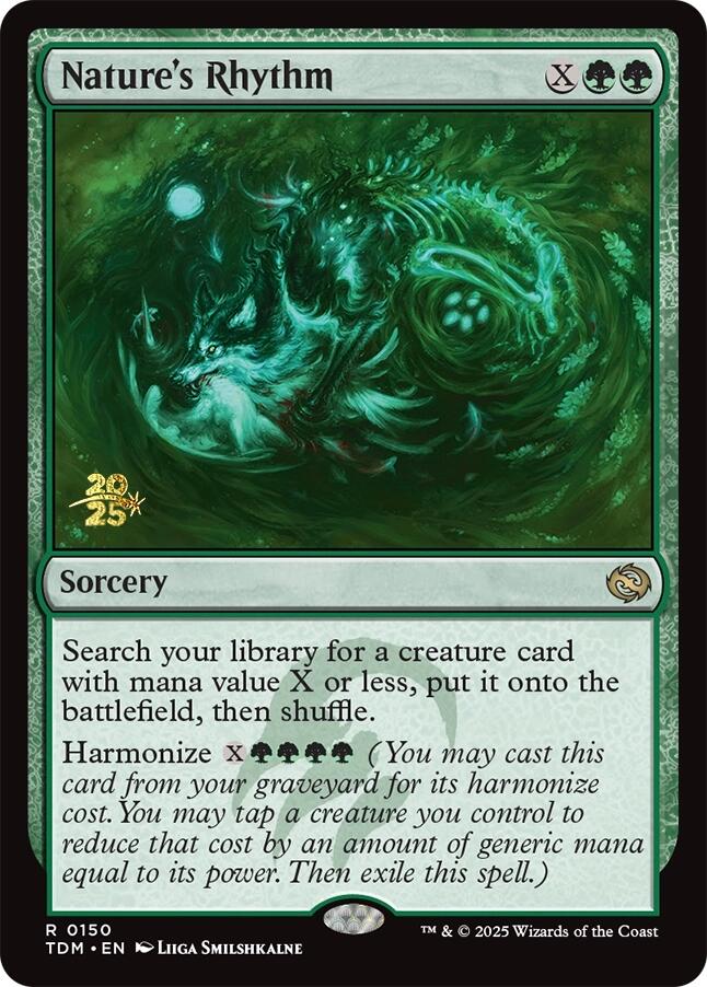 Nature's Rhythm [Tarkir: Dragonstorm Prerelease Promos] | Jack's On Queen