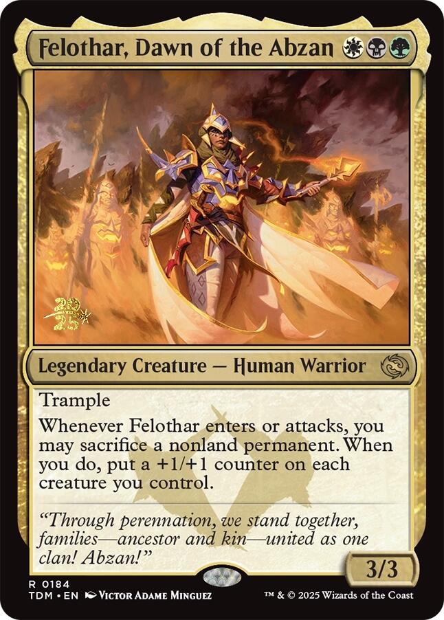 Felothar, Dawn of the Abzan [Tarkir: Dragonstorm Prerelease Cards] | Jack's On Queen