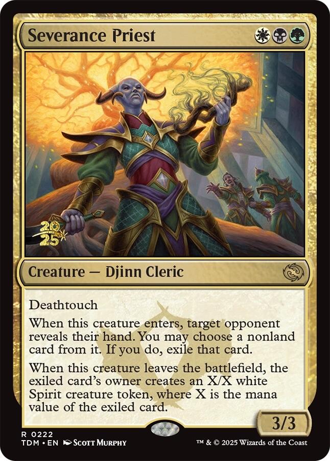 Severance Priest [Tarkir: Dragonstorm Prerelease Promos] | Jack's On Queen
