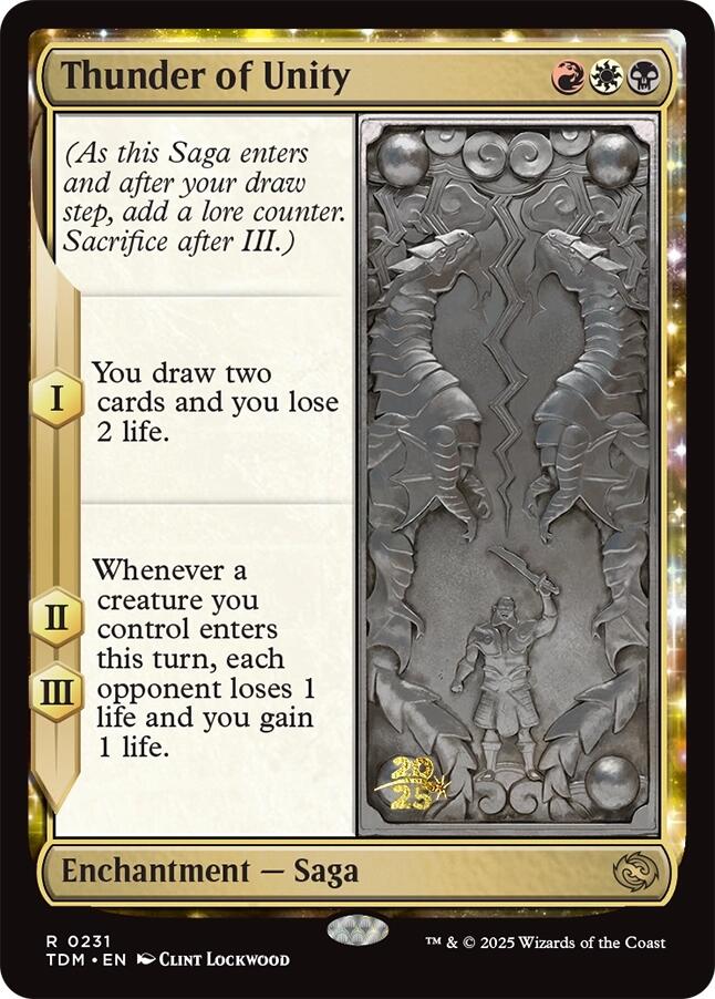 Thunder of Unity [Tarkir: Dragonstorm Prerelease Promos] | Jack's On Queen