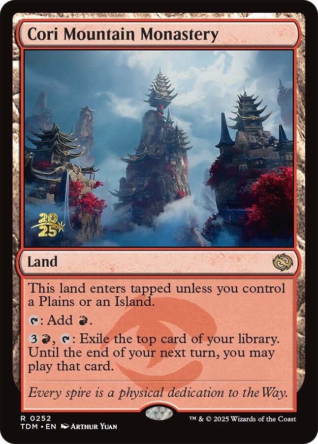 Cori Mountain Monastery [Tarkir: Dragonstorm Prerelease Promos] | Jack's On Queen