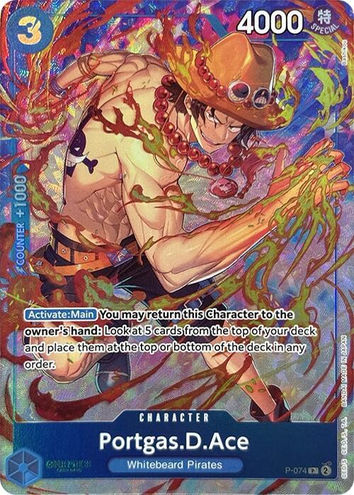 Portgas.D.Ace (Premium Card Collection -Best Selection Vol. 3-) (P-074) [One Piece Promotion Cards] | Jack's On Queen