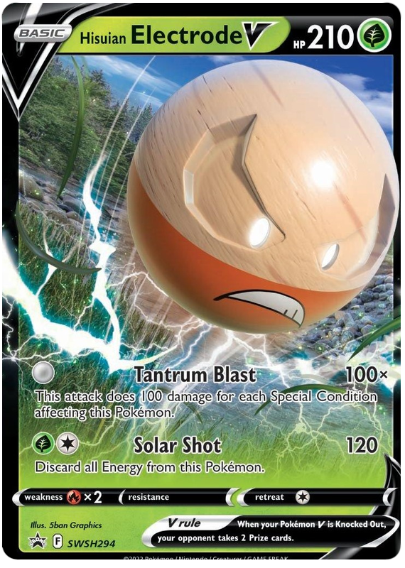 Hisuian Electrode V (SWSH294) (Jumbo Card) [Sword & Shield: Black Star Promos] | Jack's On Queen