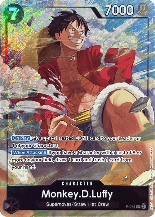 Monkey.D.Luffy (Premium Card Collection -Best Selection Vol. 3-) (P-075) [One Piece Promotion Cards] | Jack's On Queen