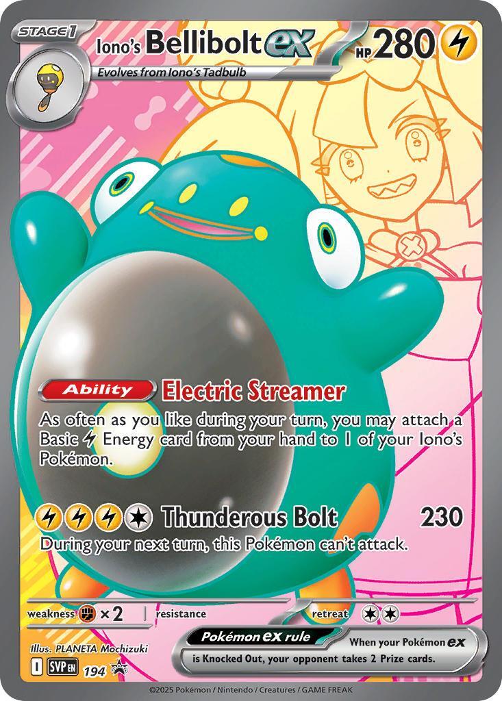 Iono's Bellibolt ex (194) [Scarlet & Violet: Black Star Promos] | Jack's On Queen