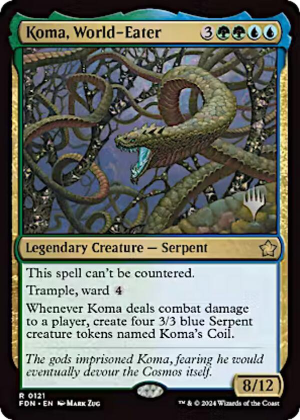 Koma, World-Eater (Promo Pack) [Aetherdrift Promos] | Jack's On Queen