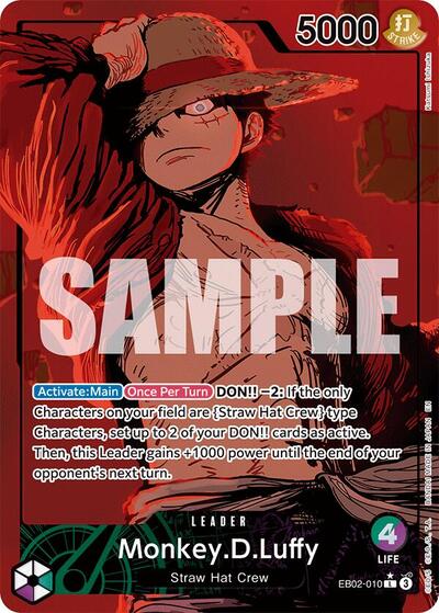 Monkey.D.Luffy (010) (Alternate Art) (EB02-010) [Extra Booster: Anime 25th Collection] | Jack's On Queen