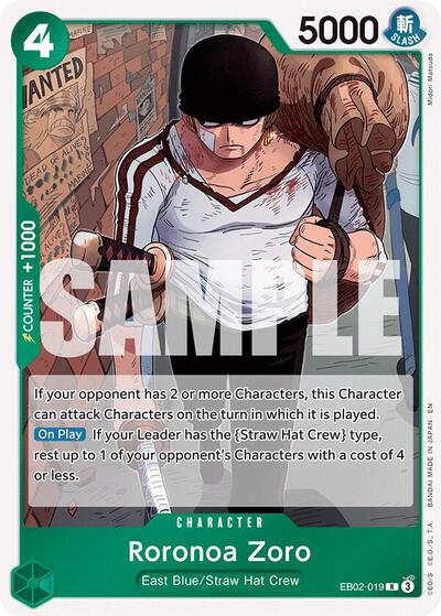 Roronoa Zoro (EB02-019) [Extra Booster: Anime 25th Collection] | Jack's On Queen
