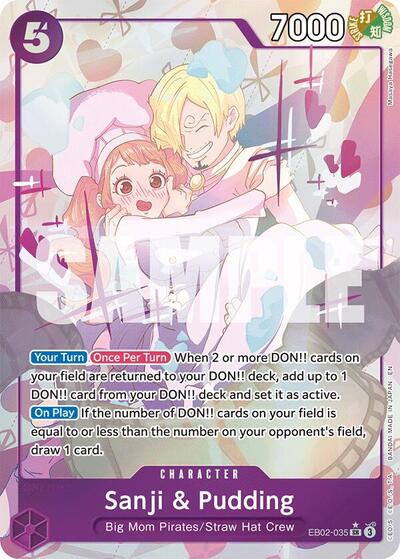 Sanji & Pudding (Alternate Art) (EB02-035) [Extra Booster: Anime 25th Collection] | Jack's On Queen