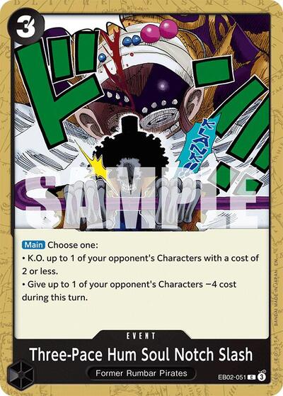 Three-Pace Hum Soul Notch Slash (EB02-051) [Extra Booster: Anime 25th Collection] | Jack's On Queen