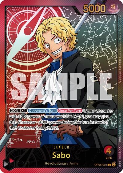 Sabo (SP) (OP05-001) [Extra Booster: Anime 25th Collection] | Jack's On Queen