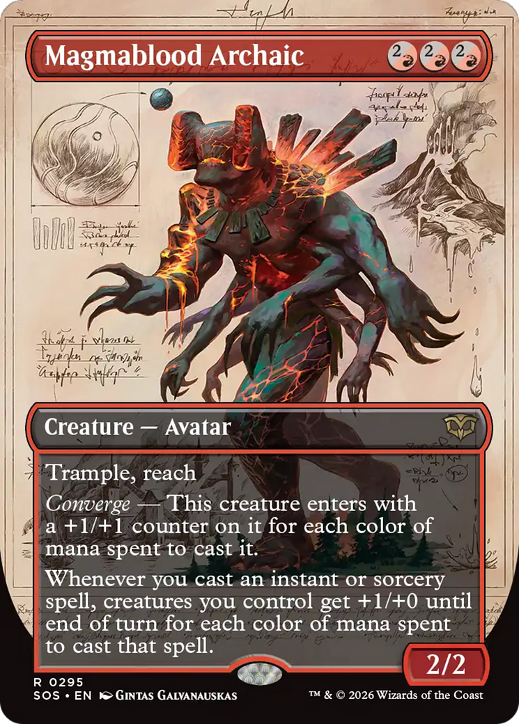 Magmablood Archaic (Borderless) [Secrets of Strixhaven] | Jack's On Queen