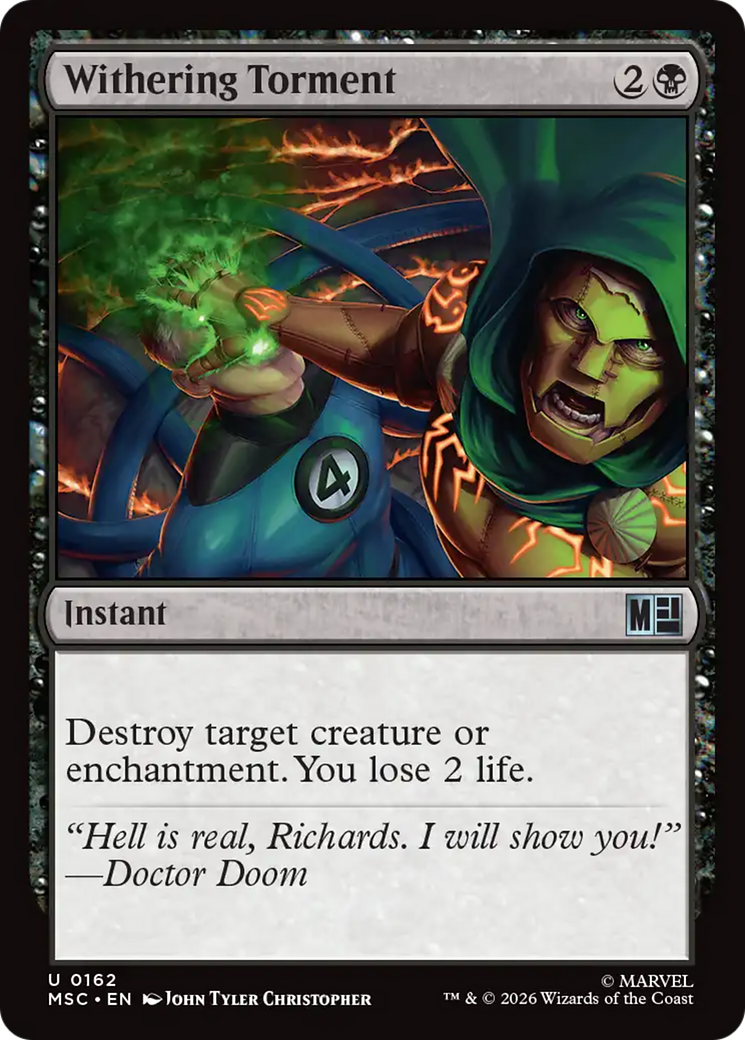 Withering Torment (Surge Foil) [Marvel Super Heroes Commander] | Jack's On Queen