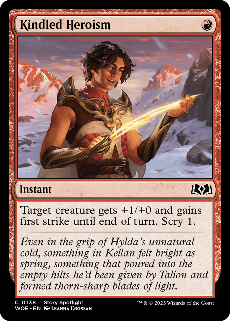 Kindled Heroism [Wilds of Eldraine] | Jack's On Queen