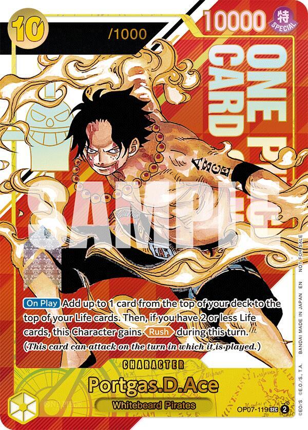 Portgas.D.Ace (Serial Numbered) (OP07-119) [One Piece Promotion Cards] | Jack's On Queen