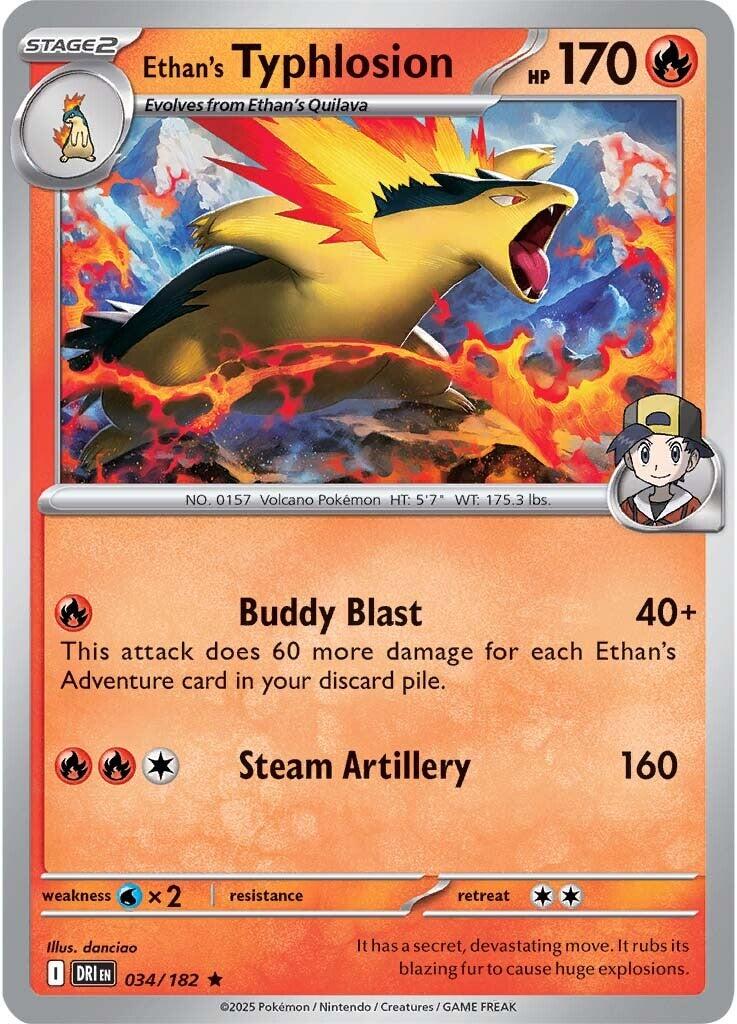 Ethan's Typhlosion (034/182) [Scarlet & Violet: Destined Rivals] | Jack's On Queen