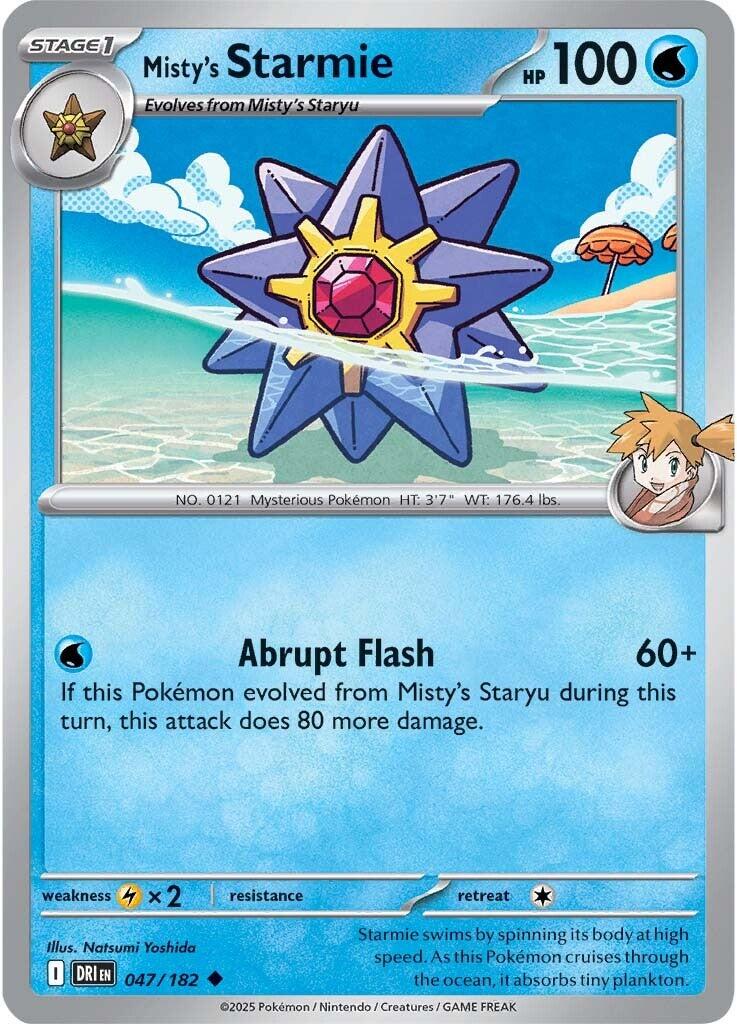 Misty's Starmie (047/182) [Scarlet & Violet: Destined Rivals] | Jack's On Queen