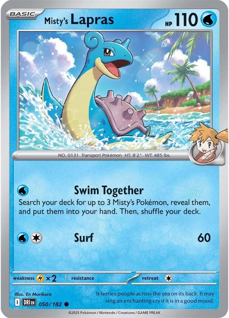 Misty's Lapras (050/182) [Scarlet & Violet: Destined Rivals] | Jack's On Queen