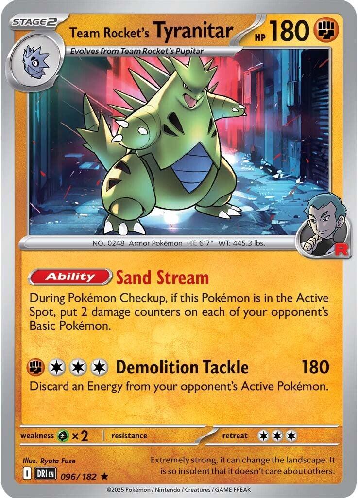 Team Rocket's Tyranitar (096/182) [Scarlet & Violet: Destined Rivals] | Jack's On Queen