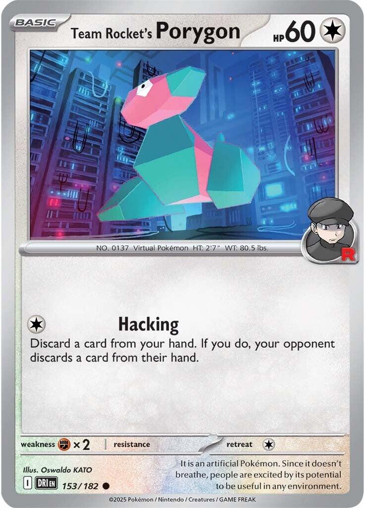 Team Rocket's Porygon (153/182) [Scarlet & Violet: Destined Rivals] | Jack's On Queen