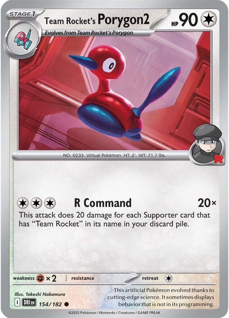 Team Rocket's Porygon2 (154/182) [Scarlet & Violet: Destined Rivals] | Jack's On Queen