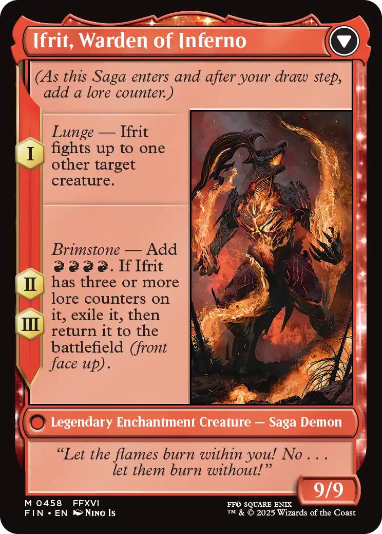 Clive, Ifrit's Dominant // Ifrit, Warden of Inferno (Extended Art) [FINAL FANTASY] | Jack's On Queen