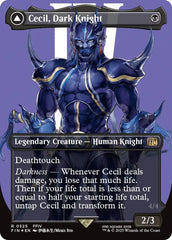 Cecil, Dark Knight // Cecil, Redeemed Paladin (Borderless) (Surge Foil) [FINAL FANTASY] | Jack's On Queen