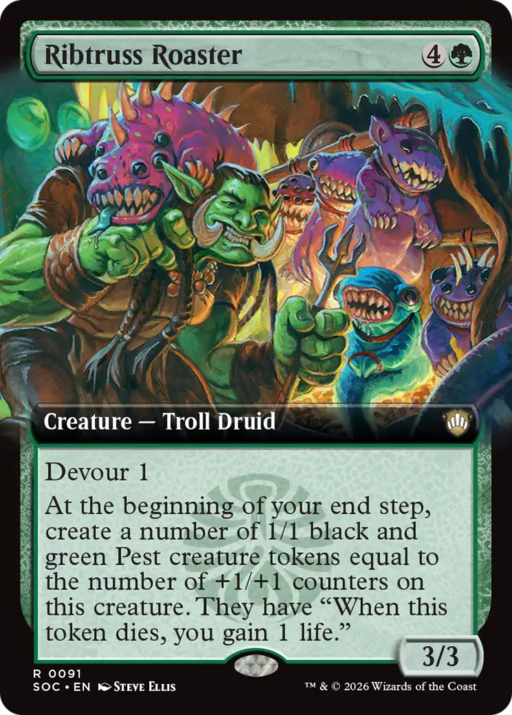 Ribtruss Roaster (Extended Art) [Secrets of Strixhaven Commander] | Jack's On Queen