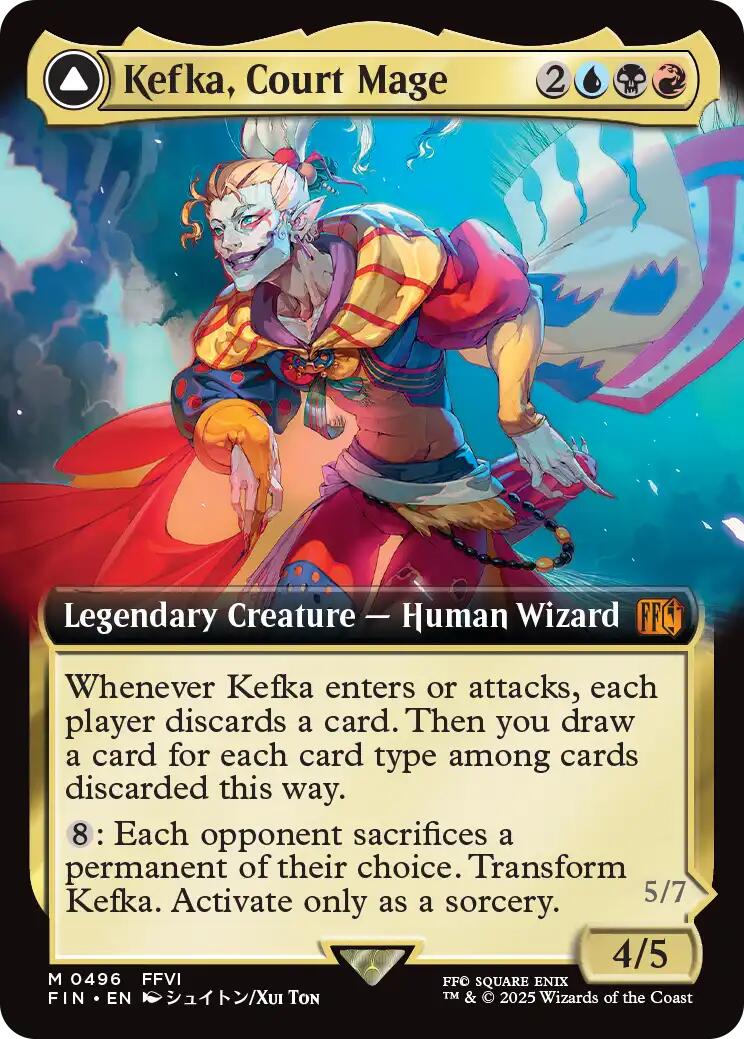 Kefka, Court Mage // Kefka, Ruler of Ruin (Extended Art) [FINAL FANTASY] | Jack's On Queen