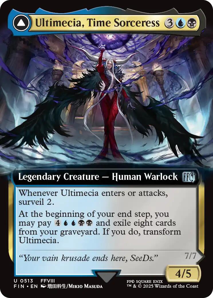 Ultimecia, Time Sorceress // Ultimecia, Omnipotent (Extended Art) [FINAL FANTASY] | Jack's On Queen
