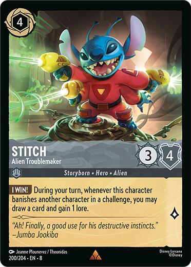 Stitch - Alien Troublemaker (200/204) [Reign of Jafar] | Jack's On Queen