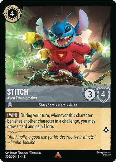 Stitch - Alien Troublemaker (200/204) [Reign of Jafar] | Jack's On Queen